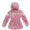 love printing Germany style middle long kids windproof jackets for little girls winter jacket