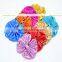 Wholesale DIY craft decorative flowers hair bows -Big Shiny Fabric Golden Bowknots Garment Accessories