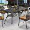 2016 Durable Easy Installation Cast Aluminum Dining Set Outdoor Garden Furniture