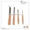 4pcs Wooden Handle Hole Puncher Tools For Pottery Carving