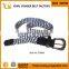 wholesale mens womens polyester canvas belt in fabric belts with metal buckle