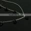 New Design Fashion Metal Noble Gold Crystal Stone Elastic Hair Band for Ladies