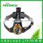 gold color focus zoom led headlamp 2000 lumen super bright head lamp miner light for night searching