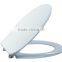 Classic Duroplast Toilet Seat Cover with Soft Close and Adjustable Stainless Steel Hinge for Closet Toilet in the Bathroom