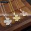 2016 Brand New Gold Crystal Dry Flower Necklace