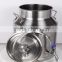 stainless steel milk bucket with meter and valve