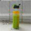 wide mouth with silicone sleeve clear pyrex glass water bottles