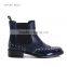 Cool british style fashion pu short western woman botas militares