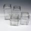 4pcs/Set Square Giant Glass Jars With Glass Lid For Food Storage Wholesale