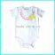 Delicate embroider bodysuit with necklace pattern for baby girl, fashion style carter romper