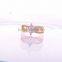 Hot Sale Teen Ladies Luxurious Crtstal Square Rings Gold Plateing Multilayer Rings //