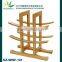 9-Bottle Bamboo Wine Rack