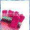 100% acrylic young girls felt flower capped knitted gloves mittens