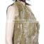 Real leather women rabbit fur vest, top quality from china factory KZ150118