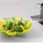 Nylon Collapsible Steamer Basket,Green and Dark green