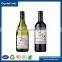 Double side printing clear glass wine bottle sticky decorative adhesive drink sticker