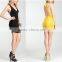 Women's Bandage Dress Deep V-neck Studded Sexy Back Strap Shirred Dress L1378