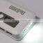 Newest 4 led torch 3 usb output manual for power bank 12000mah with ce rohs