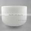 frosted quartz crystal singing bowls with design and musical note