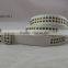 white PU leather metal studded belt