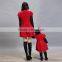 2015 latest red mother and daughter matching bathing suits