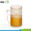 14 OZ Plastic Double Wall Freezer Frosty Beer Liquid Filled Mug