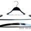 HH brand laminated wooden hanger with bar , cheap clothes rack hanger popular hanger by customers