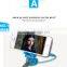 Universal Mini Selfie Stick With Cable Control Wire Flash LED Selfie Stick Handheld Monopod for Smart Phone Camera