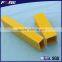 Flame retardant scratch resistance rectangular fiberglass tube