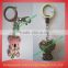 2016 new style high quality zinc alloy keychains with gliter