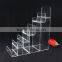 china wholesale multi tiers clear acrylic shoe display case
