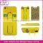 China supply American market popular custom 3M adhesive sticker silicone cell phone credit card holder with clap stand