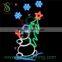christmas outdoor cross lights pole motif decoration light