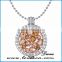 2016 Guangzhou High Quality fashion silver coin holder pendant necklace