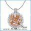 2016 Guangzhou High Quality fashion silver coin holder pendant necklace