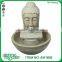 Fiberglass 32" Tall Buddha Head Garden Water Fountain
