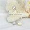 Wholesale freshwater pearl earrings AAA 8-9mm white freshwater drop pearl earrings
