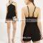 Spaghetti Strap Black Fashion New Design Sexy Short Jumpsuit