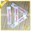 Custom information print satin printed labels for clothing