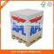 4 sides print custom logo Memo Pad With Wood Pallet case Memo Cube