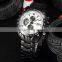 CURREN Black Steel Analog Date Display White Dial Quartz Sport Cool Mens Casual Watch
