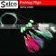 Chinese Carp fishing rigs sabiki rig colorful tinsel feather with spade