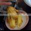 high quality green color ,french fry cutter 4pcs cupfeets aluminium support