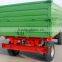 hot sale Euro style tractor use hydraulic 7Ton,heavy duty farm tipping trailer, rear and side tipping with CE