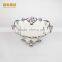 Hot sale restaurant ceramic plates/ bulk ceramic fruit plate electroplated