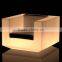 Elegant Modern Abundant colors Fashion LED sofa/chair with rechargeable LED furniture sofa