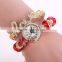 2017 luxury charming watch Fashion Girl pearl bracelet love ladies watch