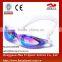 Mirror coated wholesales durable silicone swimming goggles