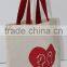 Natural Cotton Canvas Tote Bag/Grocery Shopping Totes/Reusable Shopping Bag