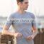 Mens Heather Polyester Spandex Slim Dry Fit Sports Gym T Shirt With Wholesale Price Blank Raglan Short Sleeve Fitted T Shirt